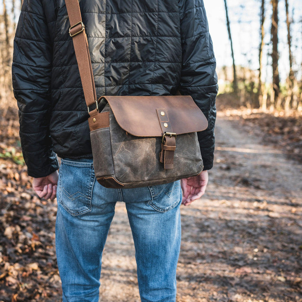 Kameratasche, Messenger Bag, Canvas, Retro, Vintage, wasserabweisend, DSLR, DSLM