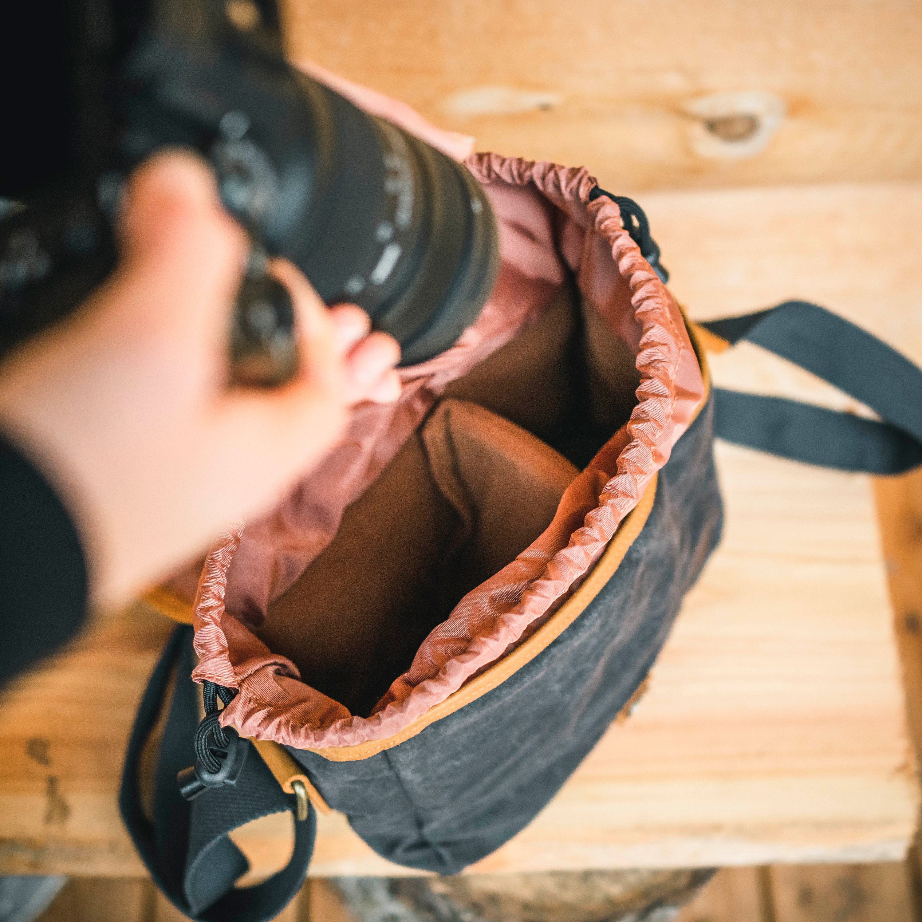 Fotografie Kameratasche, Fototasche, Canvas, Retro, Vintage, wasserabweisend, DSLR, DSLM