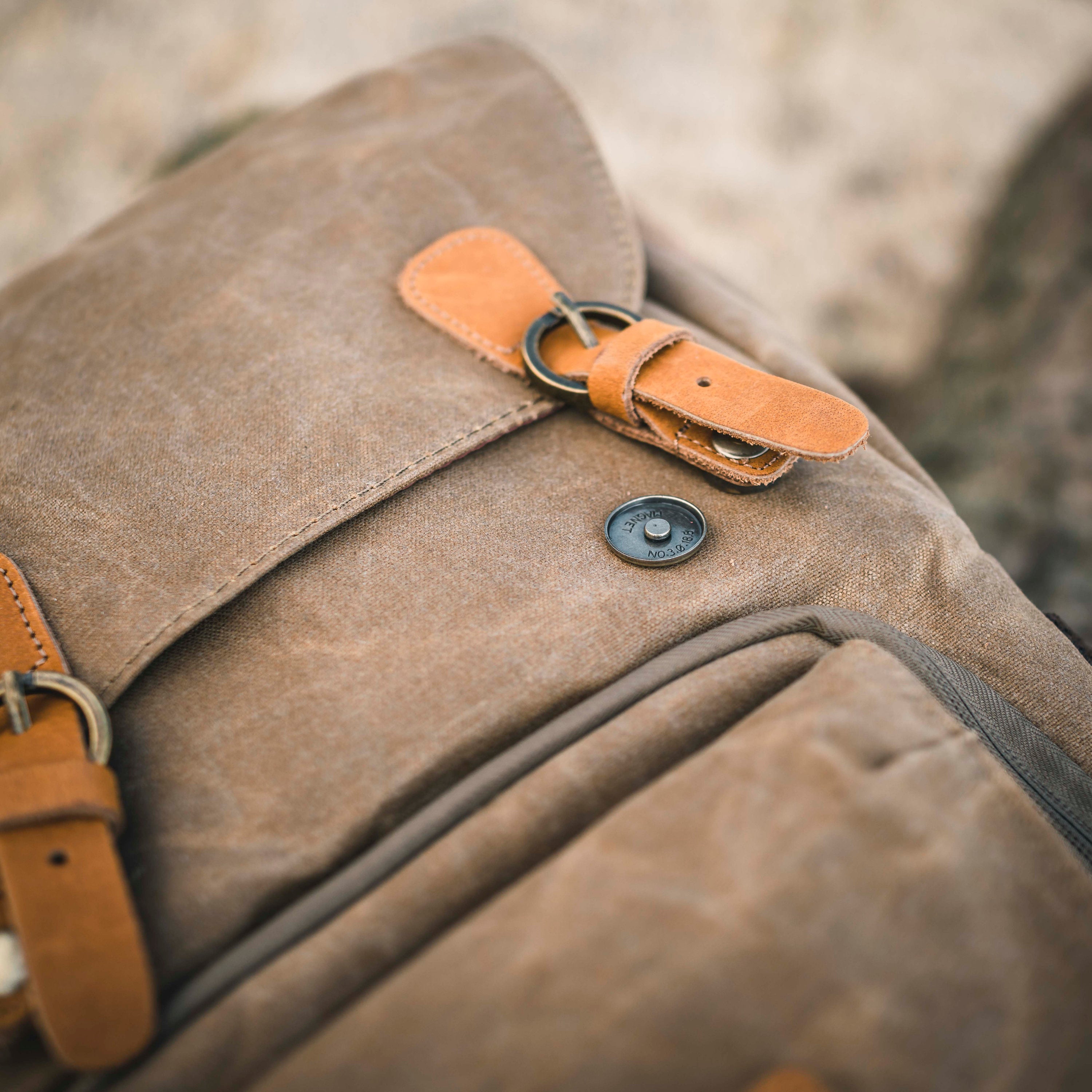 Retro Rucksack, Kamerarucksack, Canvas, wasserabweisend, DSLR, DSLM