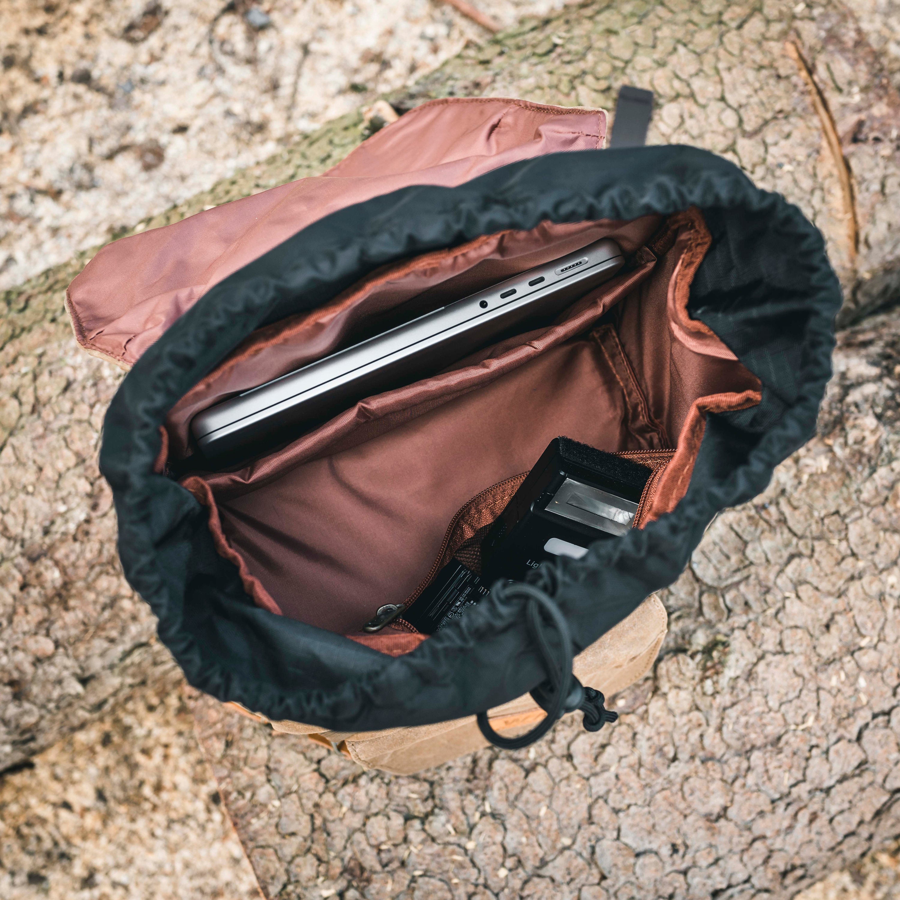 Retro Rucksack, Kamerarucksack, Canvas, wasserabweisend, DSLR, DSLM