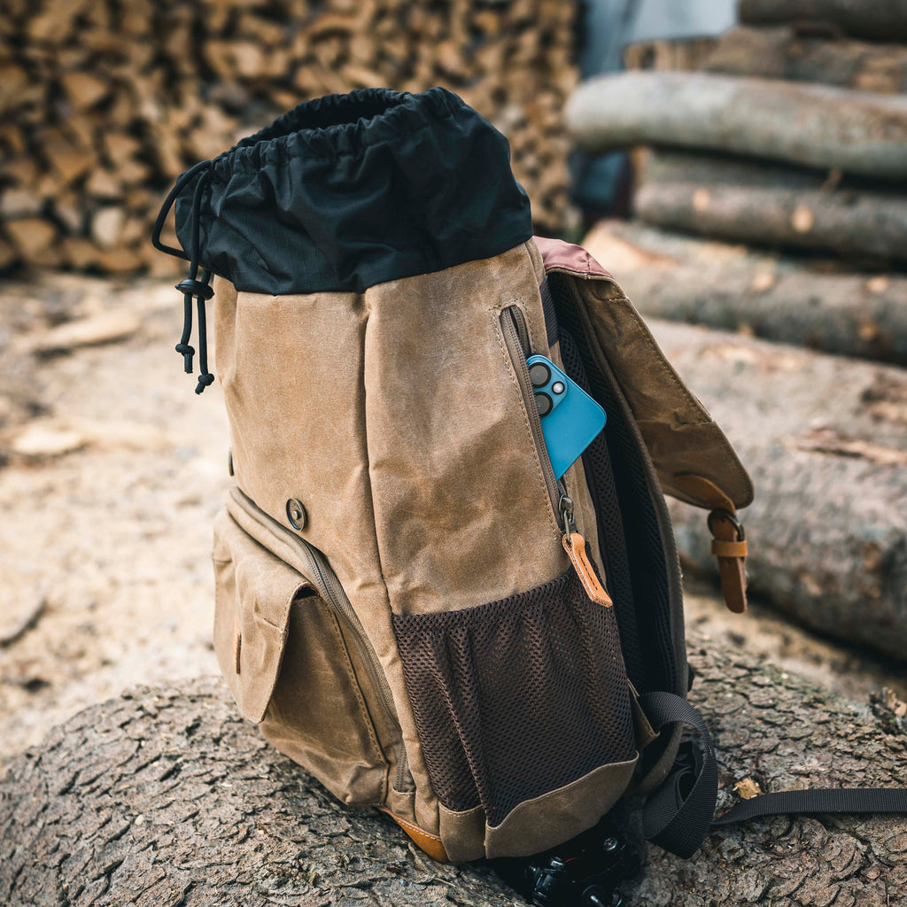 Retro Rucksack, Kamerarucksack, Canvas, wasserabweisend, DSLR, DSLM