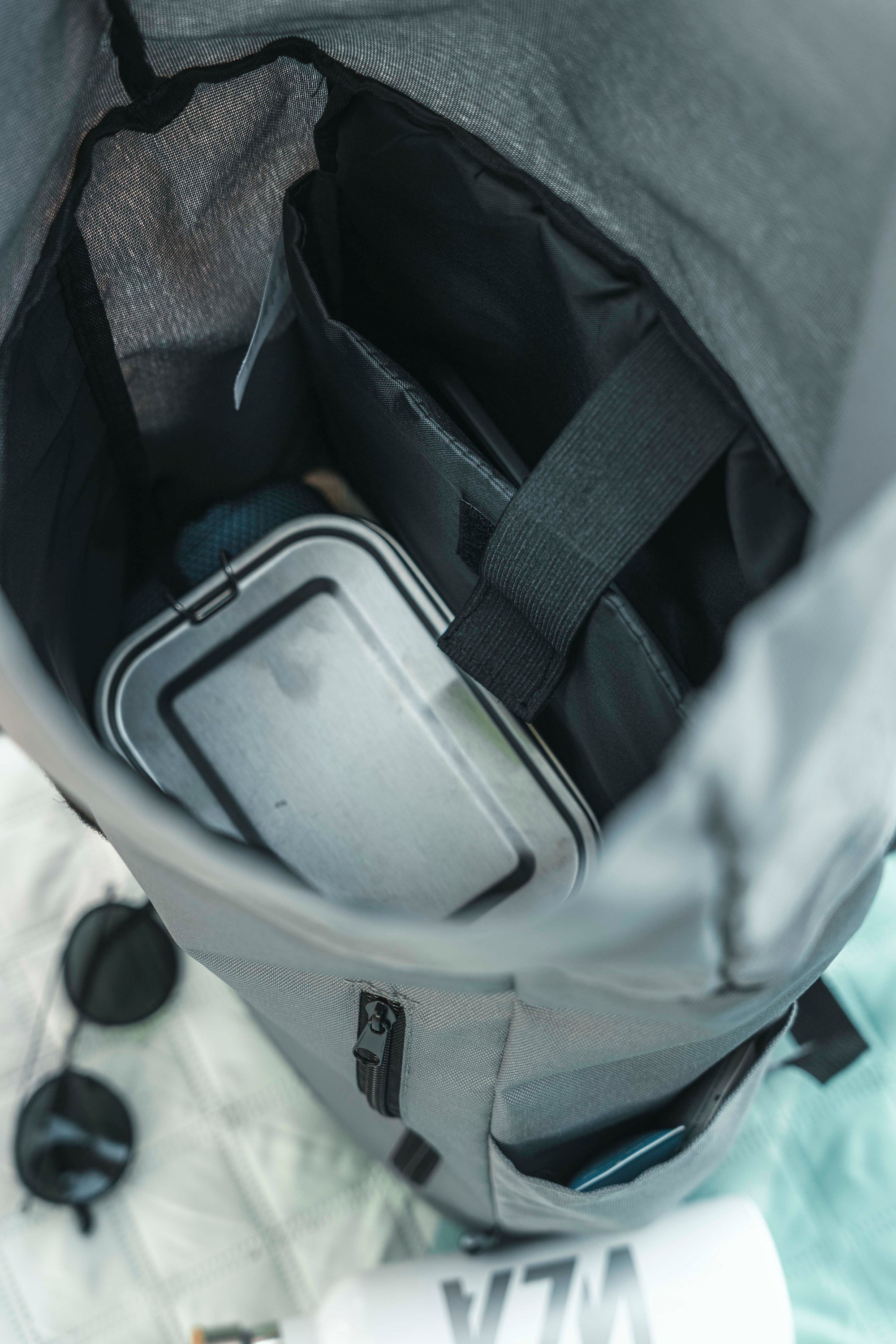 Leichter Rollrucksack, Rolltop, aus recycelten PET-Flaschen, 18l