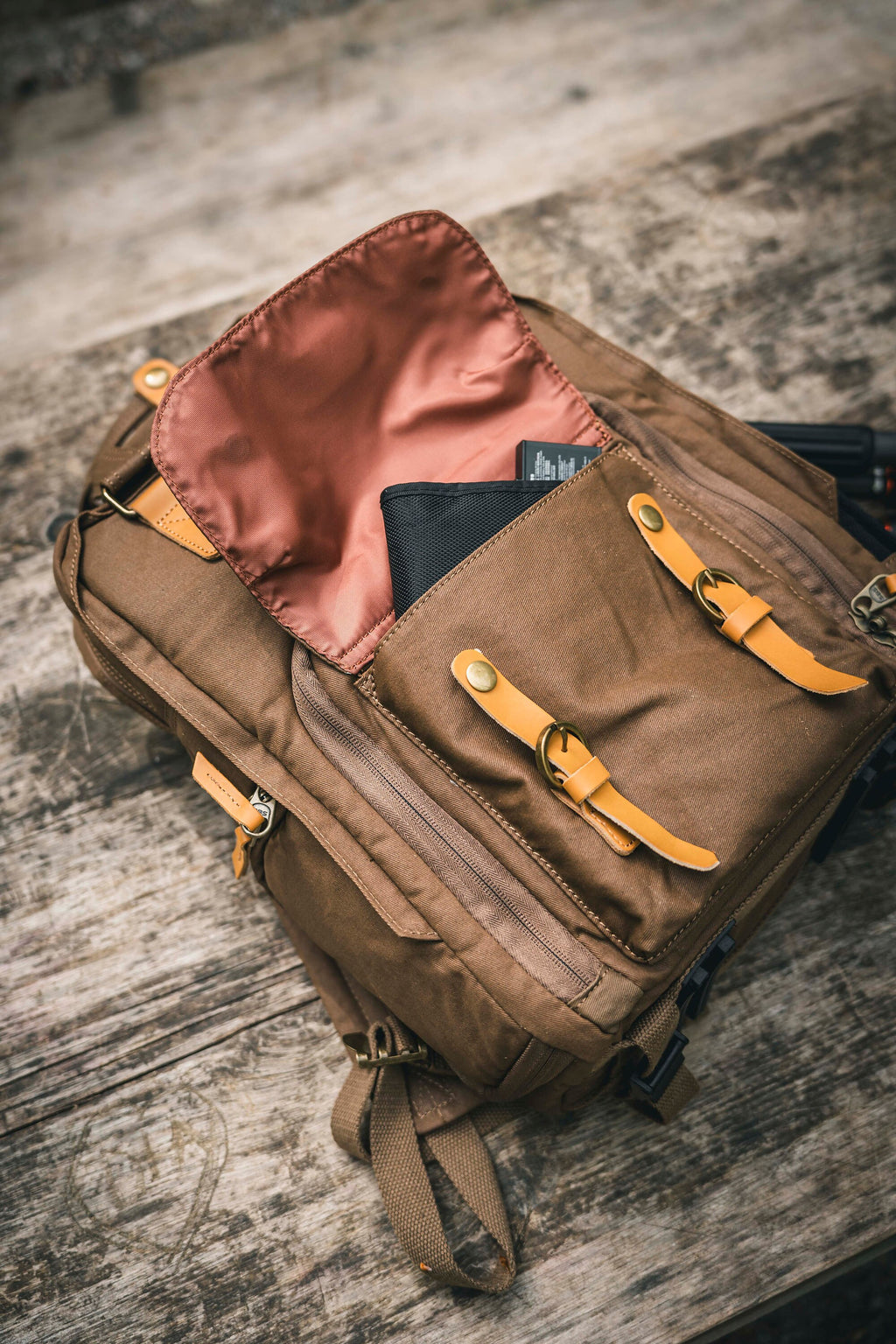Retro Rucksack mit Henkeln, Kamerarucksack, wasserabweisend, DSLR, DSLM