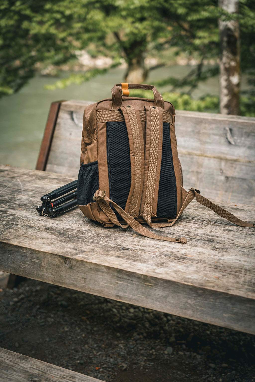 Canvas Rucksack mit Henkeln, Kamerarucksack, wasserabweisend, DSLR, DSLM