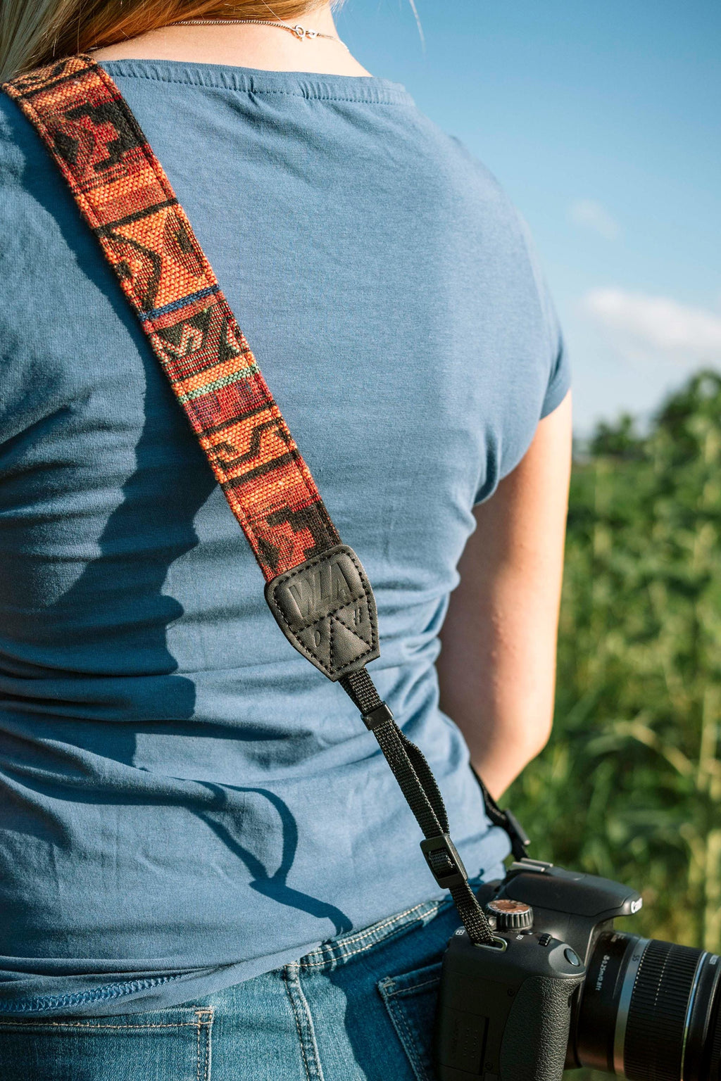 Kameragurt, Schultergurt Vintage/ Boho/ Retro, personalisierbar, Sony/ Canon, Nikon/ Olympus/ Pentax