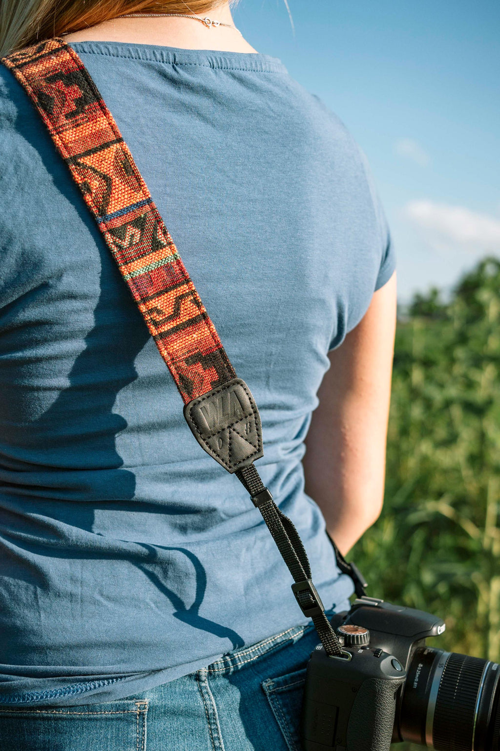 Kameragurt, Schultergurt Vintage/ Boho/ Retro, personalisierbar, Sony/ Canon, Nikon/ Olympus/ Pentax