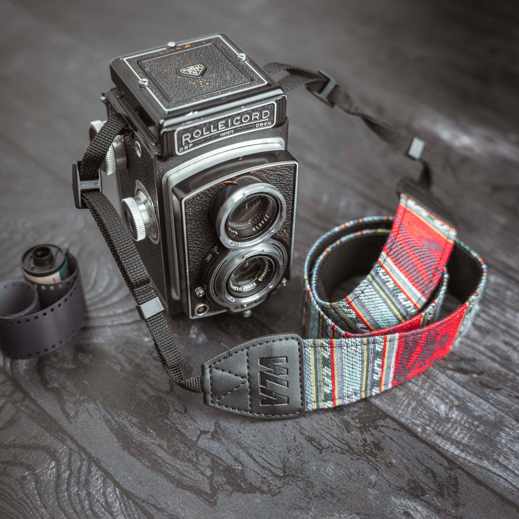 Kameragurt, Schultergurt Vintage/ Boho/ Retro, personalisierbar, Sony/ Canon, Nikon/ Olympus/ Pentax