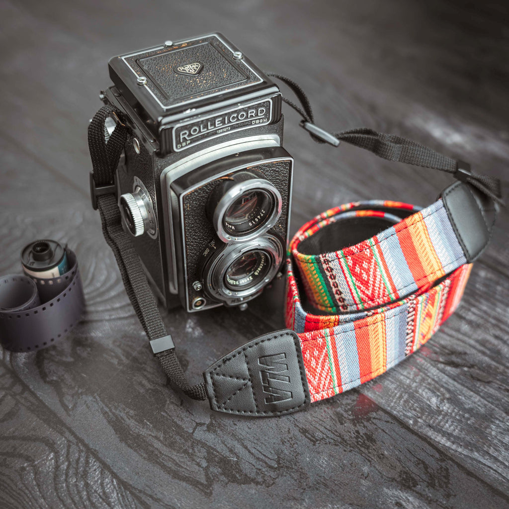 Kameragurt, Schultergurt Vintage/ Boho/ Retro, personalisierbar, Sony/ Canon, Nikon/ Olympus/ Pentax