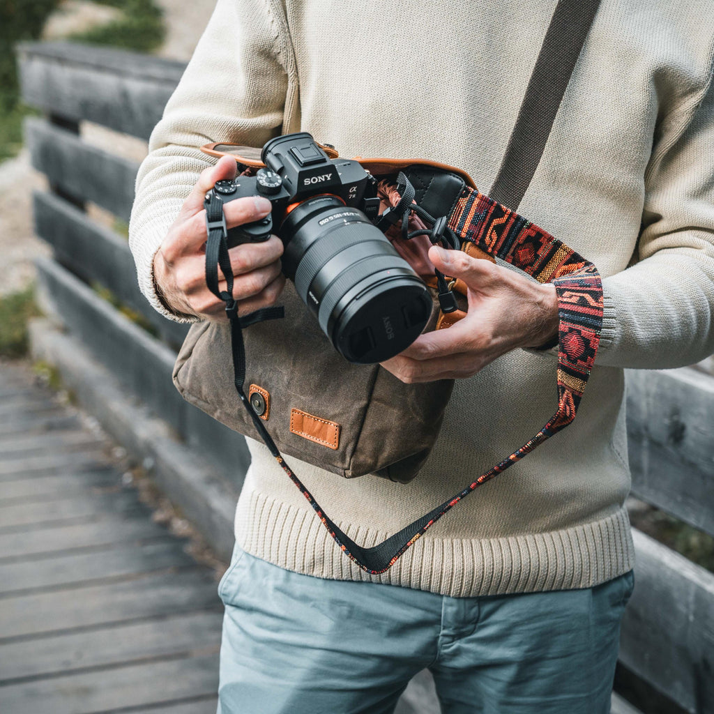 Fotografie Kameratasche, Fototasche, Canvas, Retro, Vintage, wasserabweisend, DSLR, DSLM